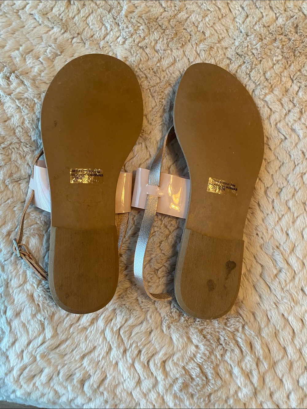 🌸 Madden Girl Blush and Rose Gold Open-Toe Strap Sandals - Picture 6 of 11